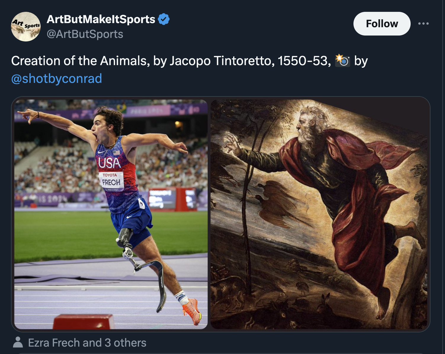 long jump - Art Sports ArtButMakeltSports Creation of the Animals, by Jacopo Tintoretto, 155053, by is 2014 Usa Toyota Frech Ezra Frech and 3 others